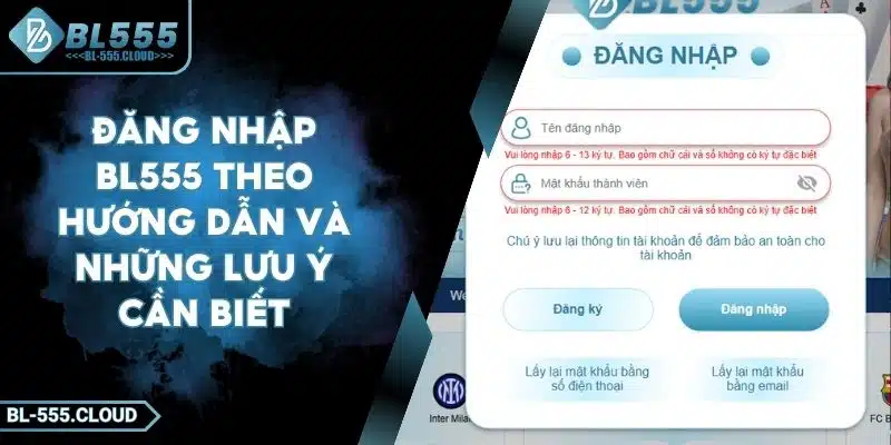 Đăng Nhập BL555 - Hướng Dẫn Thao Tác Dễ Dàng Nhanh Chóng