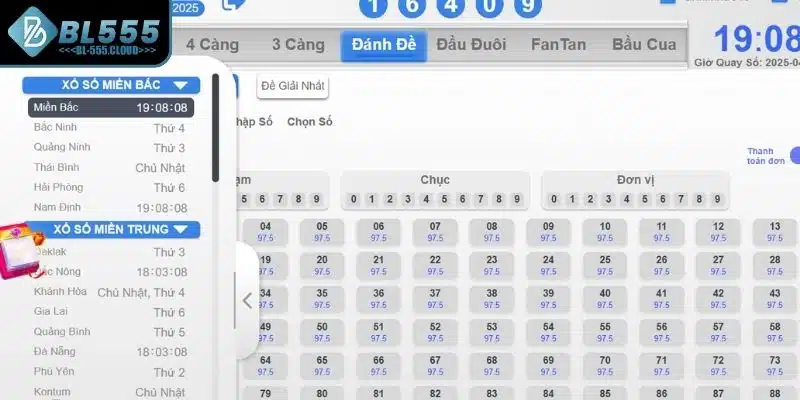 Loại hình Xổ Số BL555 ba miền